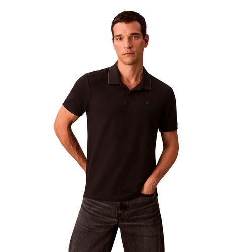 Playera tipo polo Calvin Klein negro para caballero 4LC239G-001