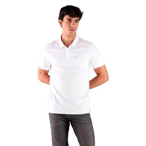 Playera tipo polo Calvin Klein blanco para caballero 4LC239G-111