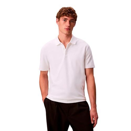 Playera tipo polo Calvin Klein blanco para caballero 4LD203G-110