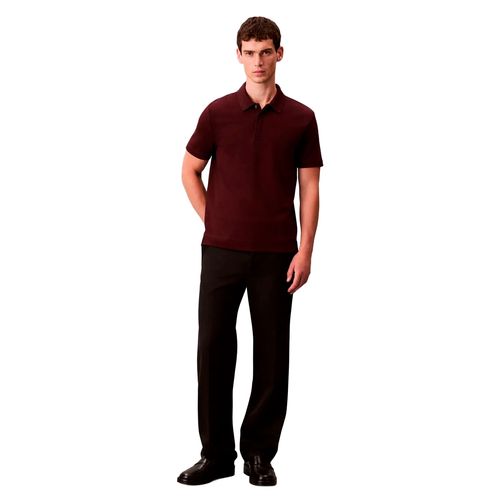 Playera tipo polo Calvin Klein café para caballero 4LD203G-601