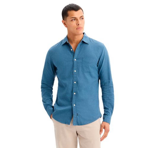 Camisa Dockers azul para caballero A1114-0180