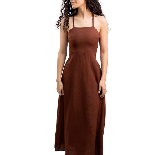 Vestido para dama Punto Sole café  PSVL01S