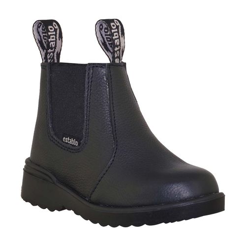 Bota casual Establo negro para niño 501