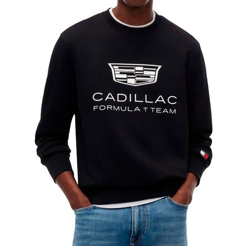 Sudadera Tommy Hilfiger Cadillac Fórmula 1® Team negro para caballero  MN0MN00078-BDS