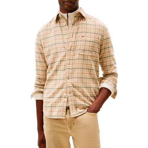 Camisa casual para caballero  Tommy Hilfiger  café  MW0MW41512-0L0