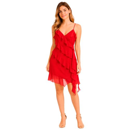 Vestido casual para dama Mako & Co rojo MKMV0085