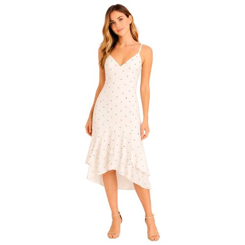 Vestido casual para dama Mako & Co blanco MKMV0086