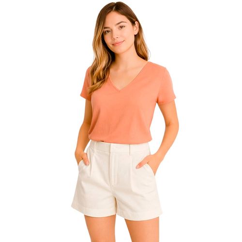 Short casual para dama Mako & Co blanco MKMS0021