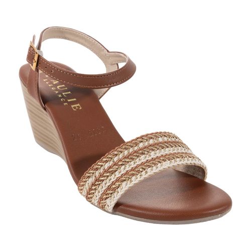 Sandalia casual Paulie café para dama 2085