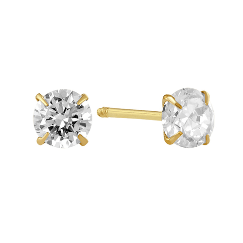 Broquel oro 14k recto 14b0-413