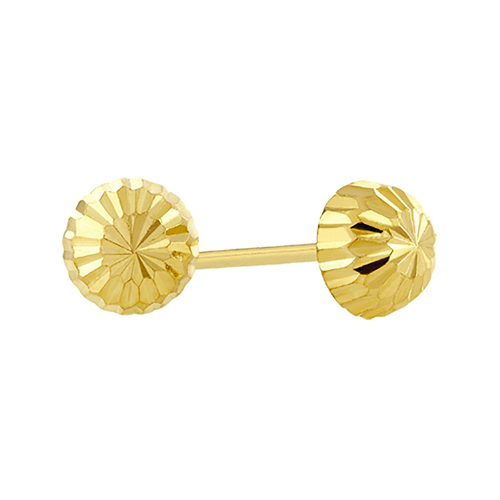 Broquel oro 14k hongo 14b2-371