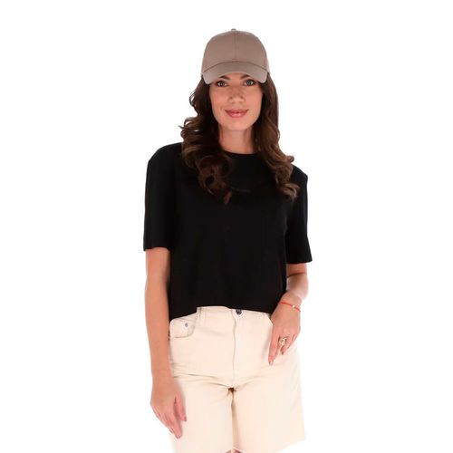 Playera para dama Porto Blanco negro DTLF-02