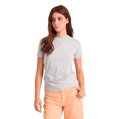 Playera para dama Porto Blanco gris DTBASIC-65