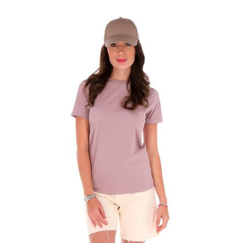 Playera Porto Blanco lila para dama dtbasic-76