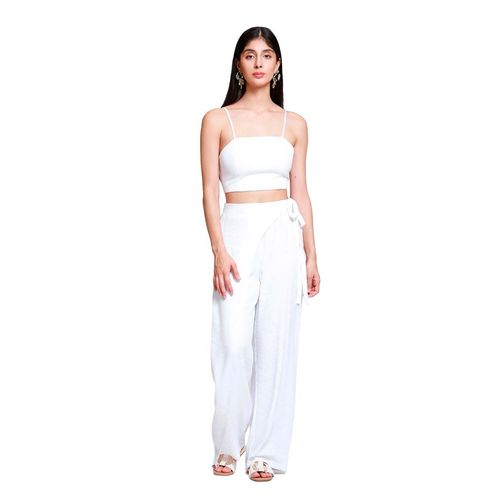 Pantalón casual para dama Lob blanco DPRC0432