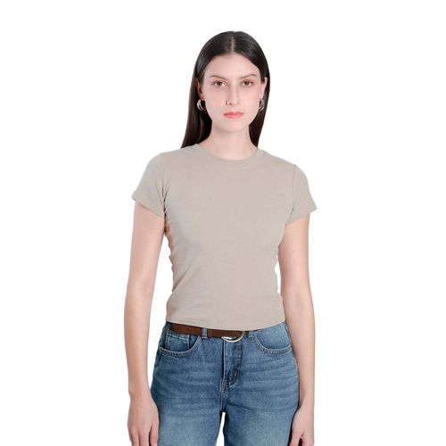 Playera casual para dama  Lob beige DPPM1250