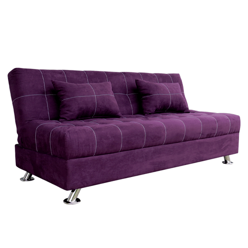 Sofá cama suede romina morado GM Salas