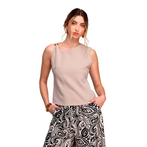 Blusa casual para dama Ferriano  beige BP01705