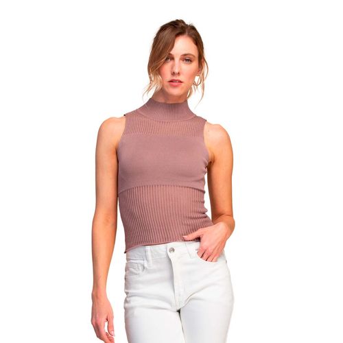 Blusa casual para dama Ferriano  café BT00797