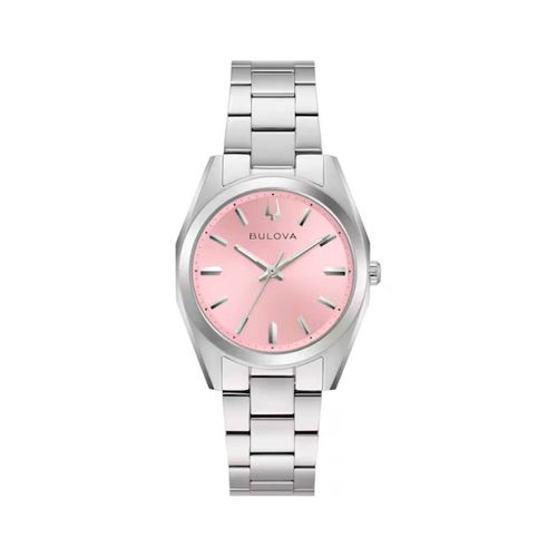 Reloj Bulova plateado para dama 96L348