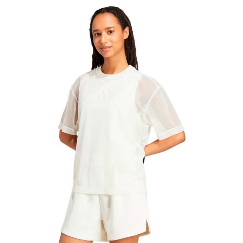 Playera deportiva Adidas blanco para dama jv9872