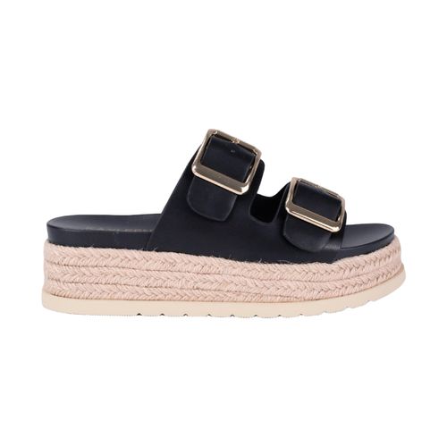 Sandalia casual Kayleen negro para dama BABO-101