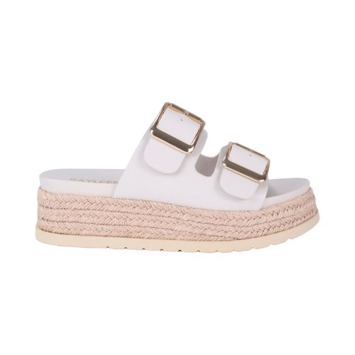 Sandalia casual Kayleen blanco para dama BABO-101