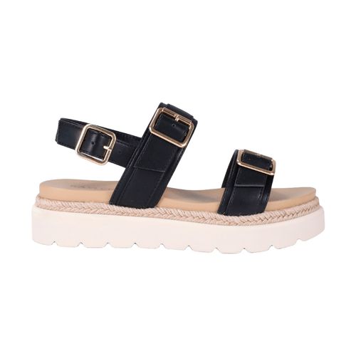 Sandalia casual Kayleen negro para dama BRAG-301