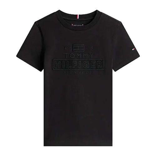 Playera Tommy Hilfiger negro para joven kb0kb10367-bds
