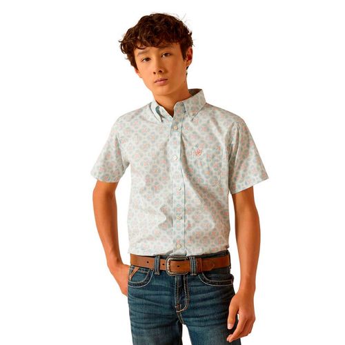 Camisa Ariat blanco para joven 10048662