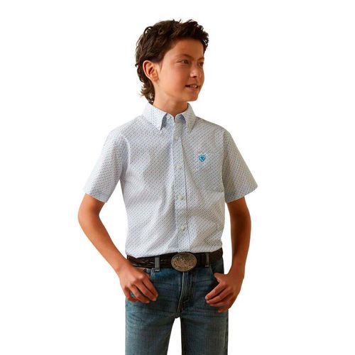 Camisa Ariat azul para joven 10043715