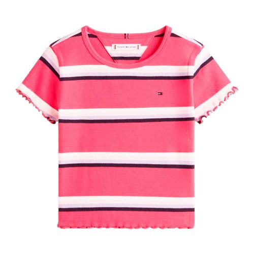Playera Tommy Hilfiger rosa para jovencita kg0kg08590-xi5