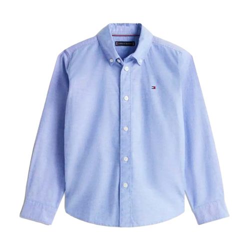 Camisa Tommy Hilfiger azul para joven kb0kb10192-c8m
