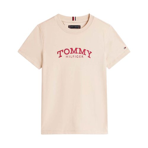 Playera Tommy Hilfiger beige para joven kb0kb10051-aby
