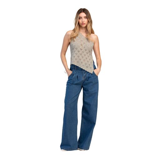 Pantalón de mezclilla  Ferriano  azul  para dama  PG00668