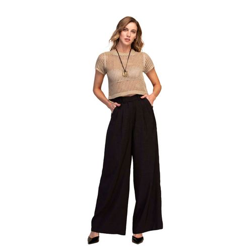 Pantalón de vestir  Ferriano  negro para dama  PG00676