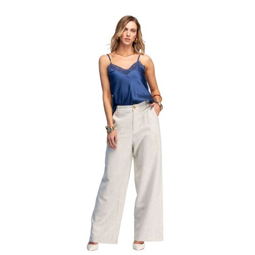 Pantalón de vestir  Ferriano  beige para dama  PG00680