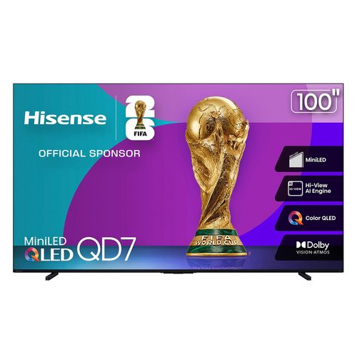 Pantalla Hisense smart tv 100p negro 100Qd7N