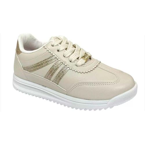 Tenis casual  Molekinha dorado para niña 2583.103.28656-