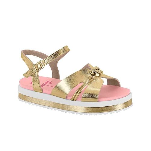 Sandalia casual Molekinha dorado para niña 2305.1574.30753
