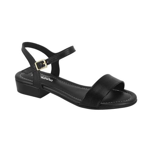 Sandalia casual Molekinha negro para niña 2318.100.9569-1