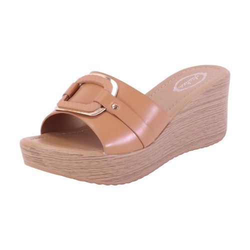 Sandalia casual Atalina café para dama DW3240
