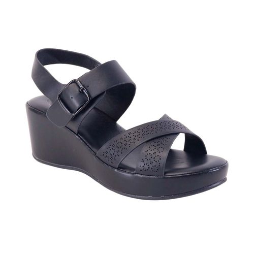 Sandalia casual Atalina negro para dama DC4318