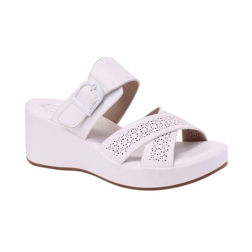 Sandalia casual Atalina blanco para dama DW3490