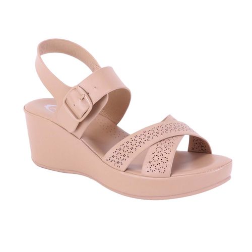 Sandalia casual Atalina beige para dama DC4318