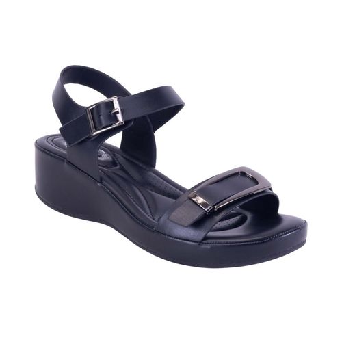 Sandalia casual Atalina negro para dama DW3637