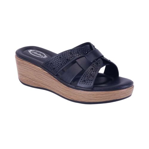 Sandalia casual Atalina negro para dama DW3707