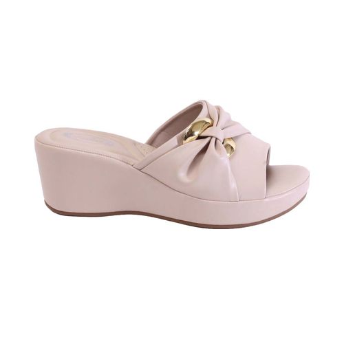Sandalia casual Atalina beige para dama DCL1023