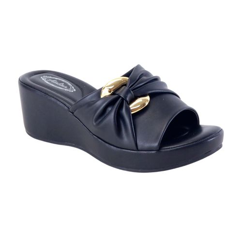 Sandalia casual Atalina negro para dama DCL1023