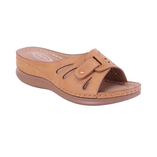Sandalia casual Atalina café para dama DW9322